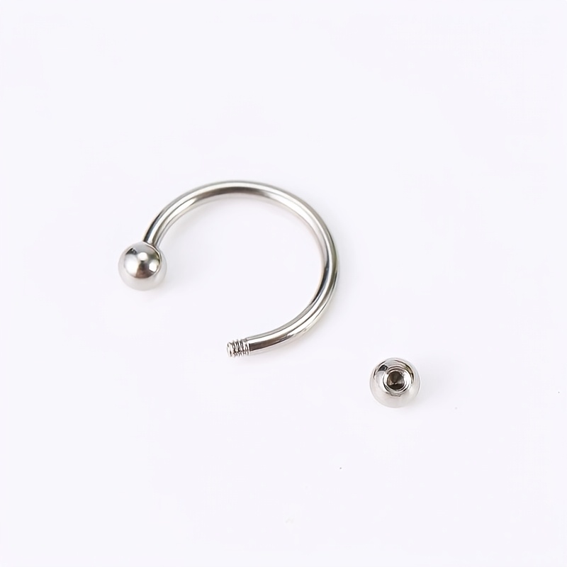 Horseshoe Circular Barbell Devil Rings for Men and Women